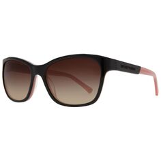 EA4004 Квадратные солнцезащитные очки Emporio Armani, черный/опаловый розовый