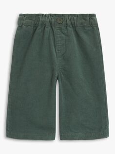 Детские вельветовые брюки John Lewis, зеленый