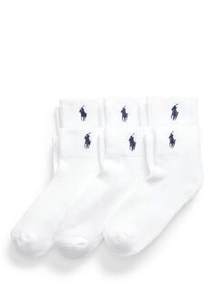 Носки до щиколотки с мягкой подошвой Ralph Lauren, белый