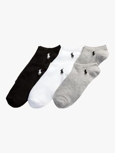 Носки-кеды с низким вырезом и логотипом Polo Ralph Lauren, серый/мульти