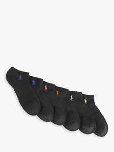 Низкопрофильные спортивные носки Ralph Lauren, черный