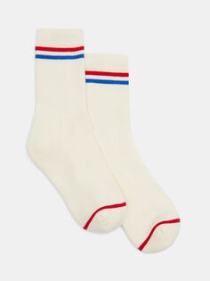Спортивные носки Nell в полоску HUSH, выкл. белый/синий/красный