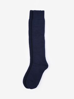 Носки до колена из смеси шерсти Wellington Barbour, темно-синий