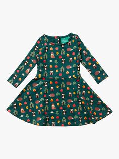 Платье с длинными рукавами Baby Woodland Walk Little Green Radicals, мульти