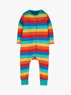 Комбинезон в полоску из органического хлопка Baby Riley Frugi, мульти