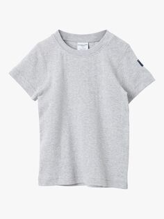 Детская футболка с короткими рукавами из органического хлопка Polarn O. Pyret, серый