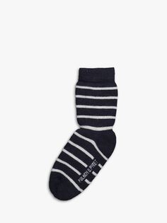 Детские махровые шерстяные носки Polarn O. Pyret, синий