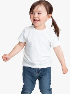 Детская футболка из органического хлопка Polarn O. Pyret, белый