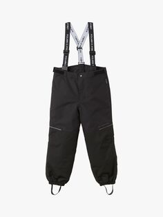 Детские водонепроницаемые брюки 2-в-1 Polarn O. Pyret, черный