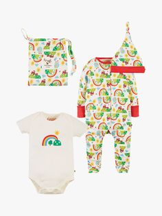 Пижама Baby Happy Days из органического хлопка Frugi, мульти