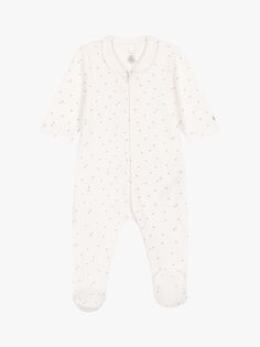 Велюровый комбинезон Baby Starry Petit Bateau, зефир/гри