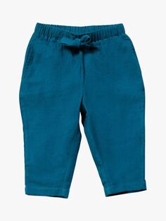 Детские вельветовые брюки без застежек Little Green Radicals, темно-синий