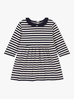 Детское трикотажное платье в полоску Petit Bateau, курение/лавина