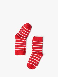 Детские носки в полоску из органического хлопка Polarn O. Pyret, красный