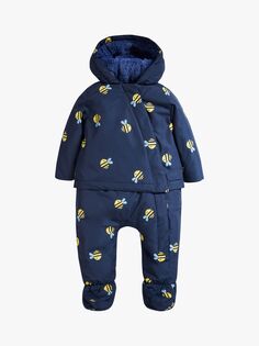 Костюм для детской коляски 2 в 1 Bee Rambler, пальто Frugi, темно-синий/мульти