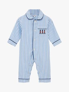 Универсальная пижама Baby Felix Trotters, синий/белый