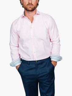 Роскошная рубашка из хлопка и кашемира KOY, середина розового