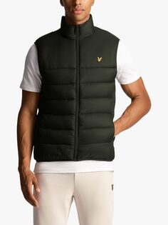 Ватный жилет Lyle &amp; Scott, оливковое