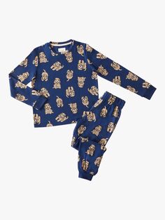 Детский пижамный комплект какапу Chelsea Peers, темно-синий