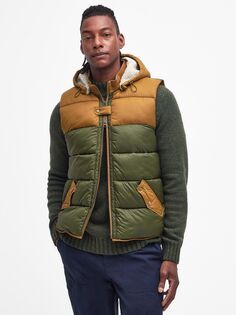 Архив завтрашнего дня Куинн Жилет Barbour, оливковый/мульти