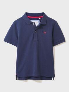 Детская рубашка-поло Crew Clothing, темно-синий