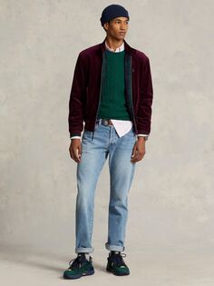 Вельветовая куртка-ветровка поло Ralph Lauren, руби икс
