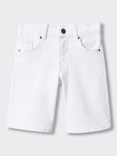Детские джинсовые шорты John Cotton Mango, белый