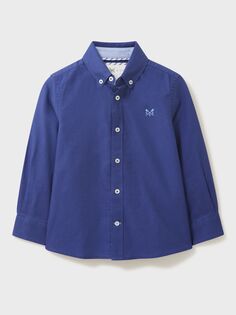 Детская оксфордская рубашка Mini-Me Crew Clothing, темно-синий