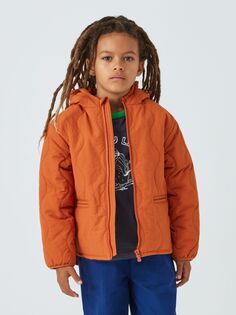 Детская стеганая куртка-лук John Lewis ANYDAY, манго