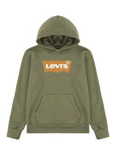 Детская толстовка с логотипом летучая мышь Levi&apos;s, оливин Levis