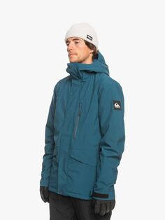 Лыжная/зимняя куртка Mission Solid Quiksilver, майолика синяя
