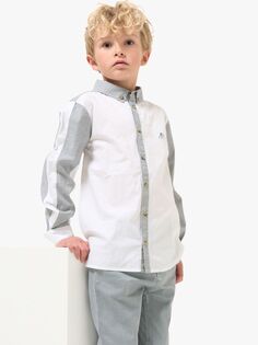 Детская рубашка в полоску Chase Smart Angel &amp; Rocket, белый
