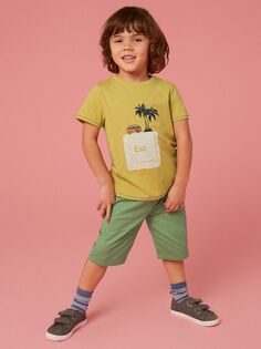 Детские шорты чинос Cole White Stuff, средне-зеленый