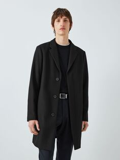 Пальто из смесовой шерсти Epsom Kin, черный сплошной