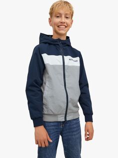 Детский бомбер с капюшоном Jack &amp; Jones, темно-синий пиджак