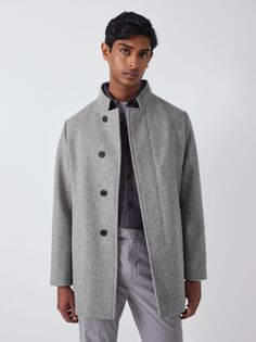 Пальто из смесовой шерсти Kin, серый меланж