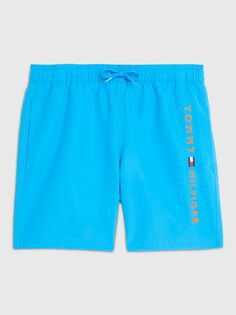 Детские шорты для плавания с логотипом Tommy Hilfiger, шокирующий синий