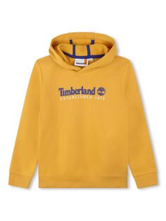 Детская толстовка с логотипом спереди Timberland, золотой