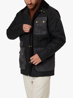 Классическая британская вощеная куртка Redland Peregrine, черный