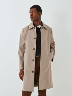 Пальто Bonded Dogtooth Mac John Lewis, коричневый