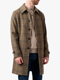 Пальто Northwold в клетку из смесовой шерсти Guards London, коричневый/мульти