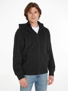 Джинсовая куртка на молнии с логотипом Hawk Calvin Klein, черный