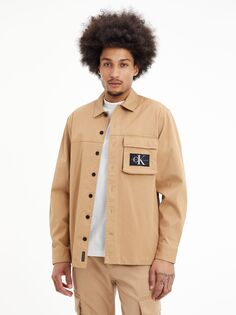 Джинсовая куртка Calvin Klein, вечный кэмел