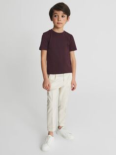 Детская футболка Bless с круглым вырезом Reiss, бордо