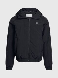 Джинсовая стеганая куртка Харрингтон Calvin Klein, черный
