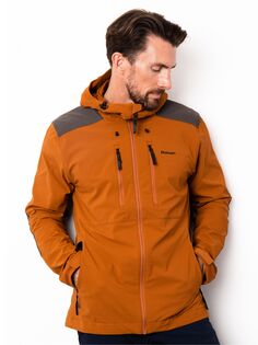 Мужская водоотталкивающая куртка Fjell Rohan, клен оранжевый/темно-оливковый