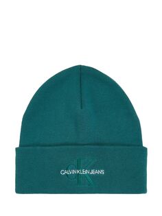Джинсовая шапка-бини с монограммой Calvin Klein