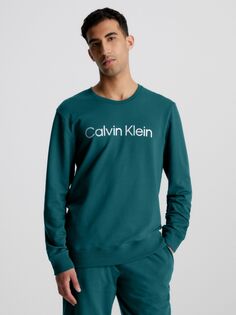 Стальной джемпер для домашней одежды Calvin Klein, зеленый