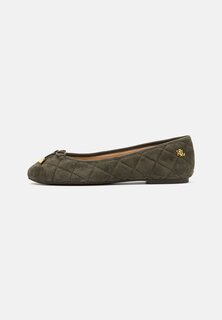 Балетки Lauren Ralph Lauren JAYNA FLATS, темно-оливковый