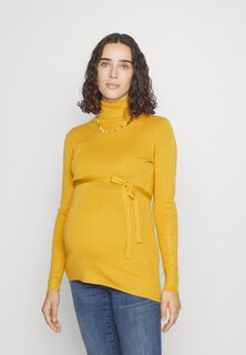 Свитшот MAMALICIOUS MLJACINA ROLLNECK, янтарно-золотой Mama.Licious